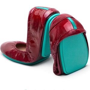 Tieks 10 Ruby Red Patent Leather Shoes